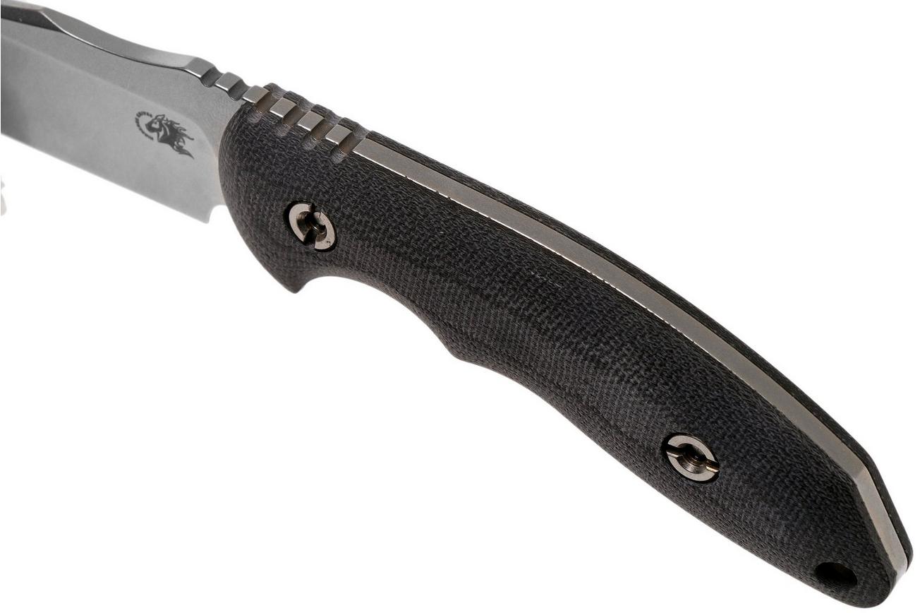 Rick Hinderer The Emmett, CPM 20CV, Black Micarta jachtmes