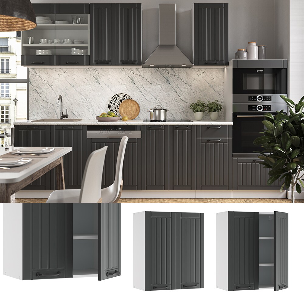 Vicco Hängeschrank 60 cm FAME Line Küchenschrank Küchenzeile Landhaus Anthrazit
