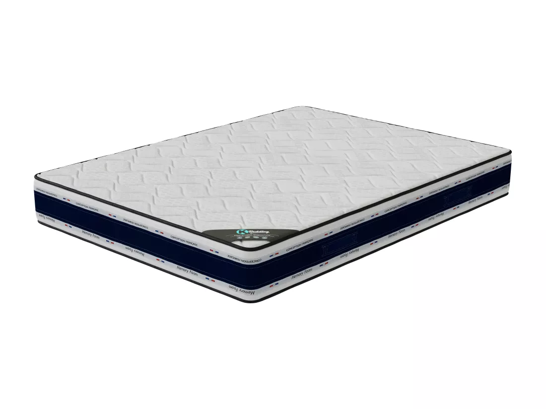 Ensemble matelas Blue Memory + sommier 120x190 hauteur 22cm