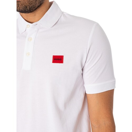 BOSS - Dereso232 Polo Ajustado Blanco