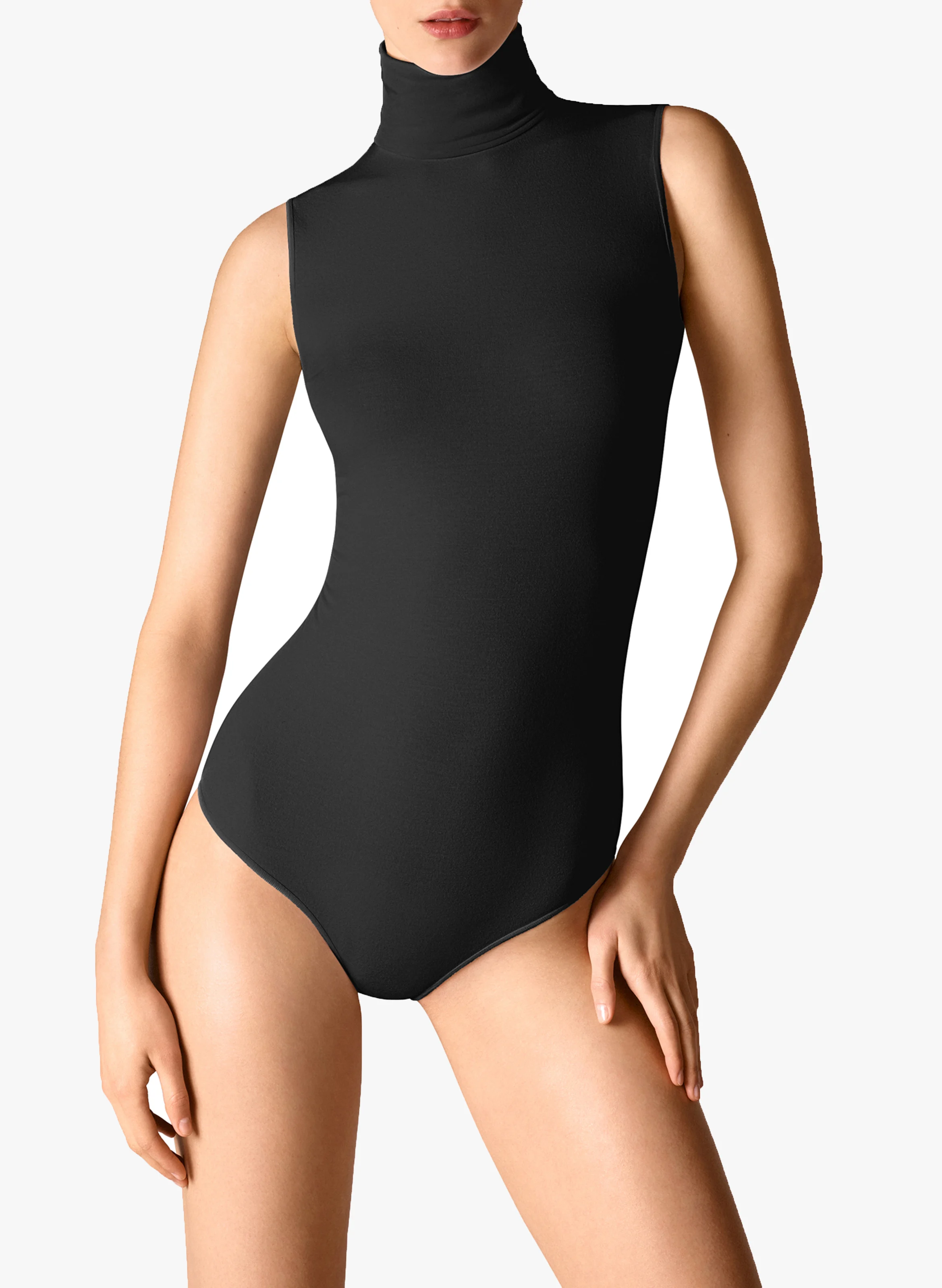 Body col roulé en modal | Noir