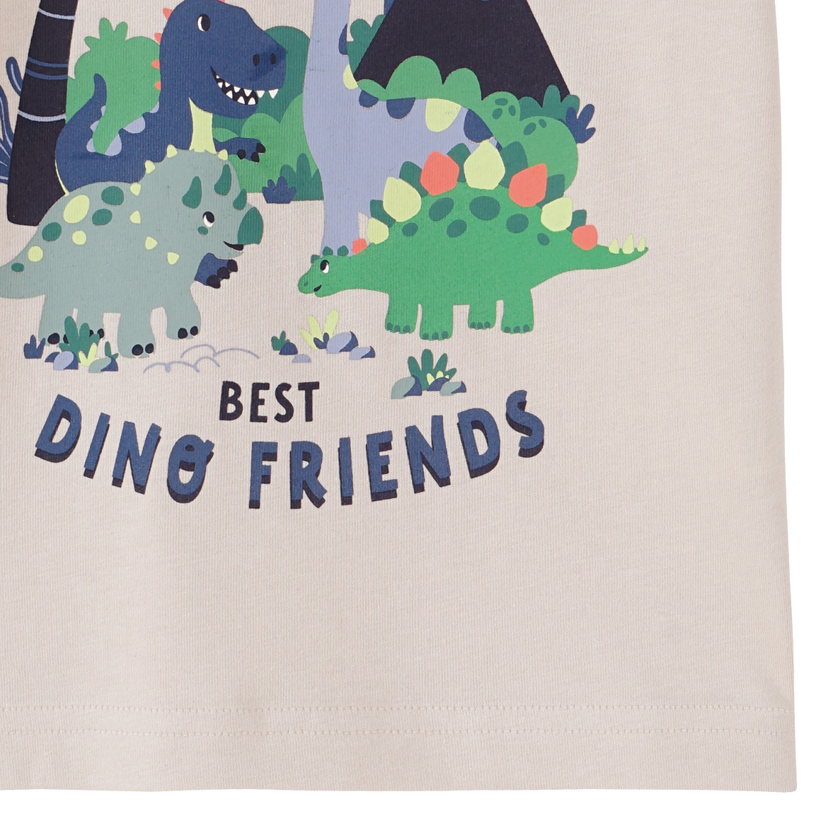 Topomini Baby T-Shirt mit Dino-Motiven beige
