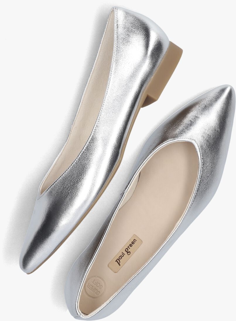 PAUL GREEN zilveren paul green ballerina's 3772