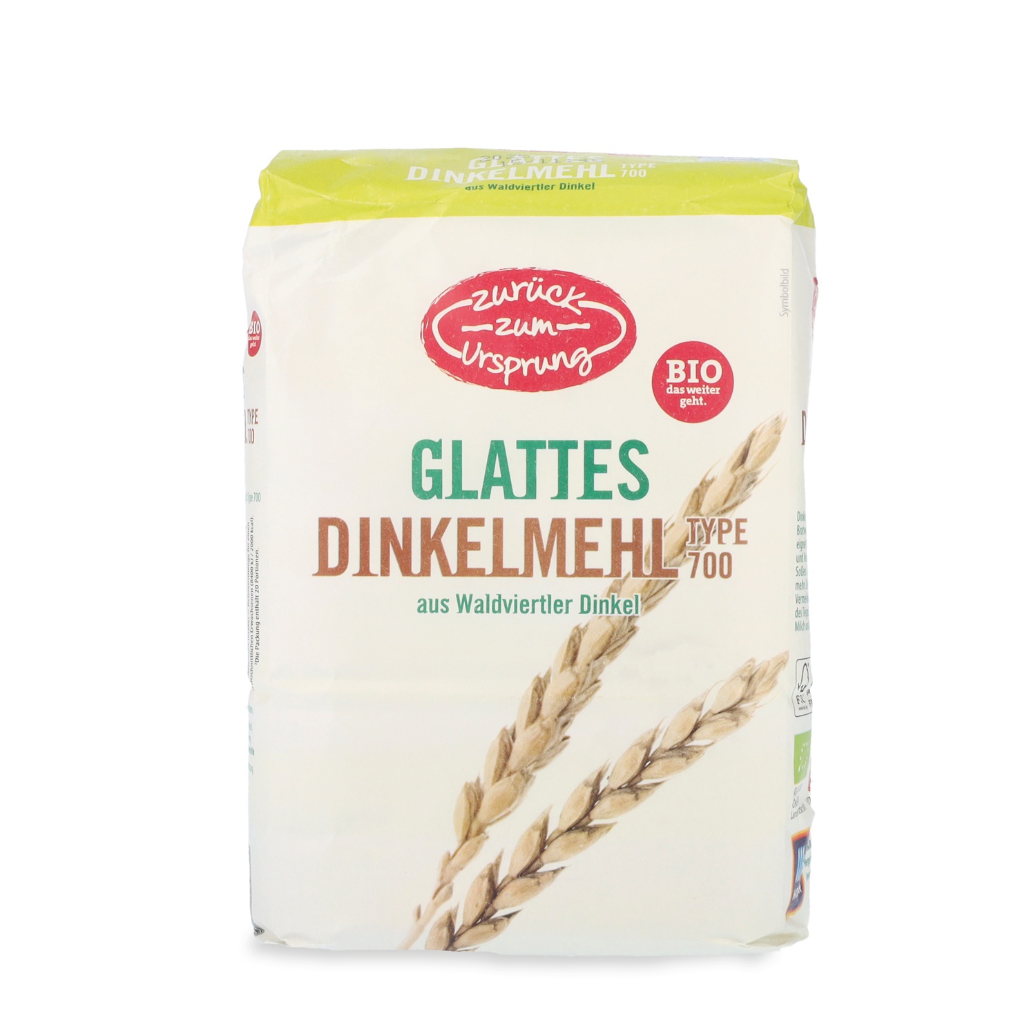 ZURÜCK ZUM URSPRUNG BIO-Dinkelmehl, Glatt 1 kg