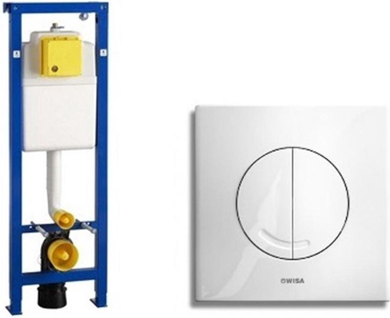 Wisa - XS Inbouwreservoir - Wit - Inclusief Bedieningspaneel