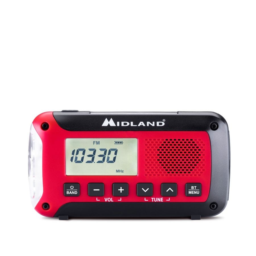 Midland - Nødradio & Powerbank ER250BT med Bluetooth