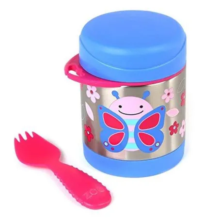 Skip Hop Aufbewahrungsbehälter, für Essen aus Edelstahl, isoliert, Schmetterling Blossom