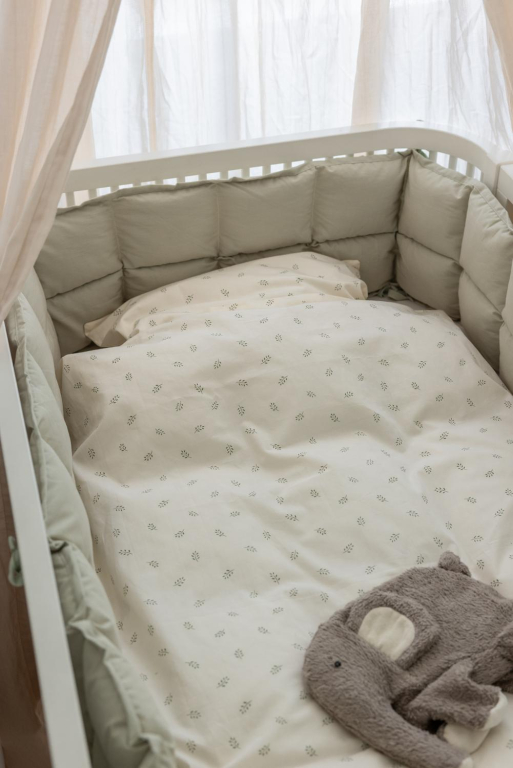 Sebra Baby stootkussen kapok Forest Lake Blue