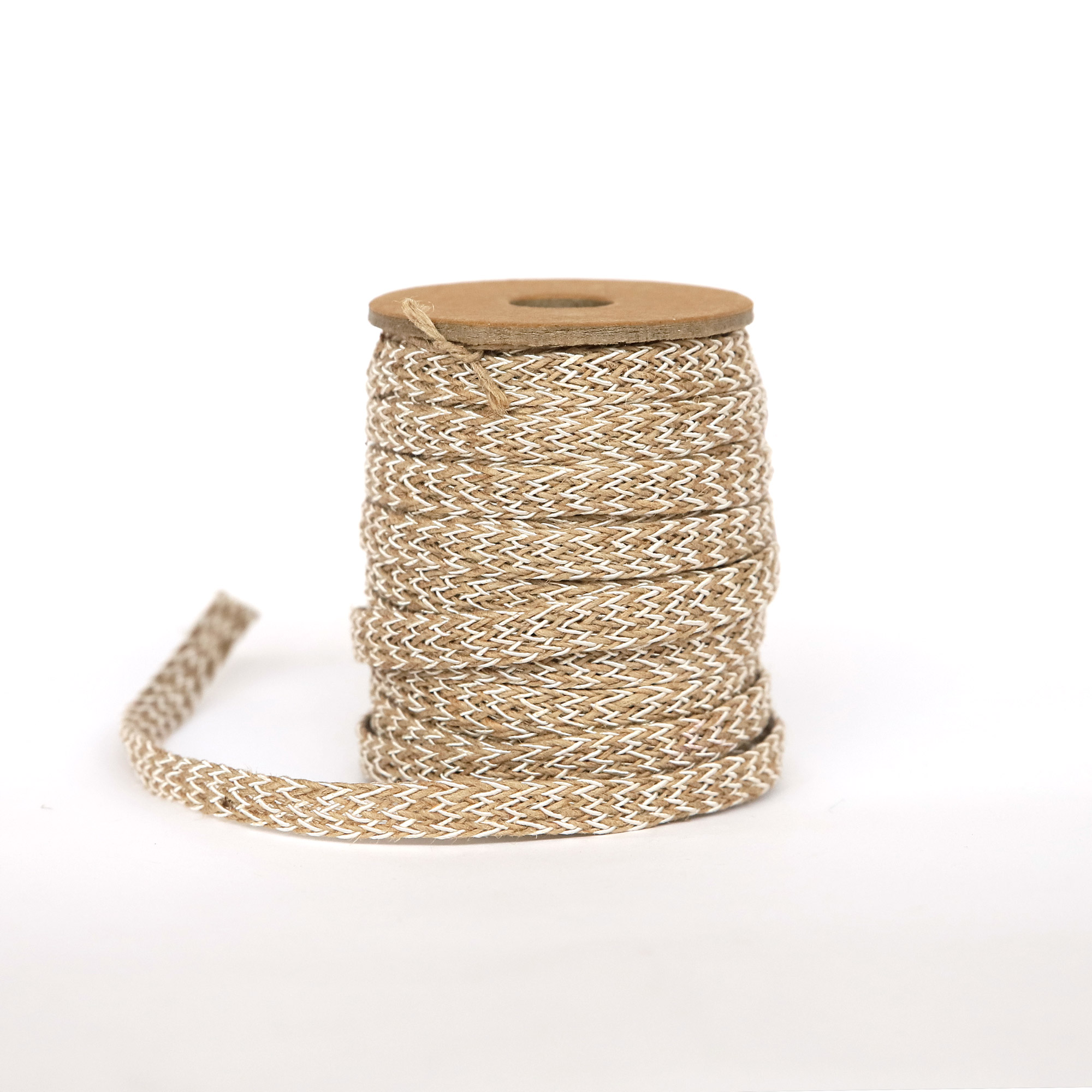 Geflochtene Jute natur-weiß 15 m günstig bestellen