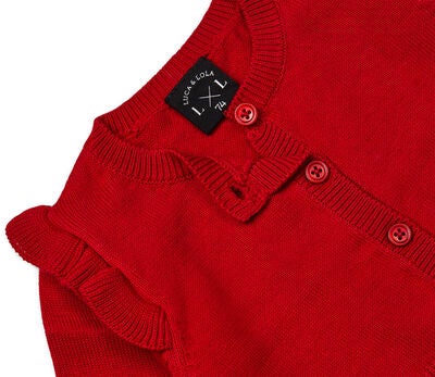 Luca & Lola Giana Cardigan Baby, Red