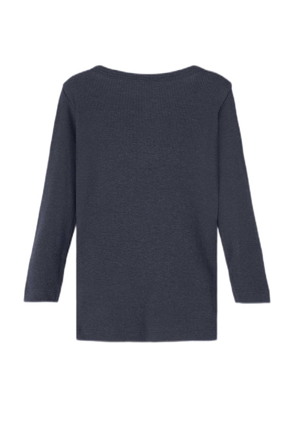 NAME IT ribgebreide longsleeve NMMKAB marine