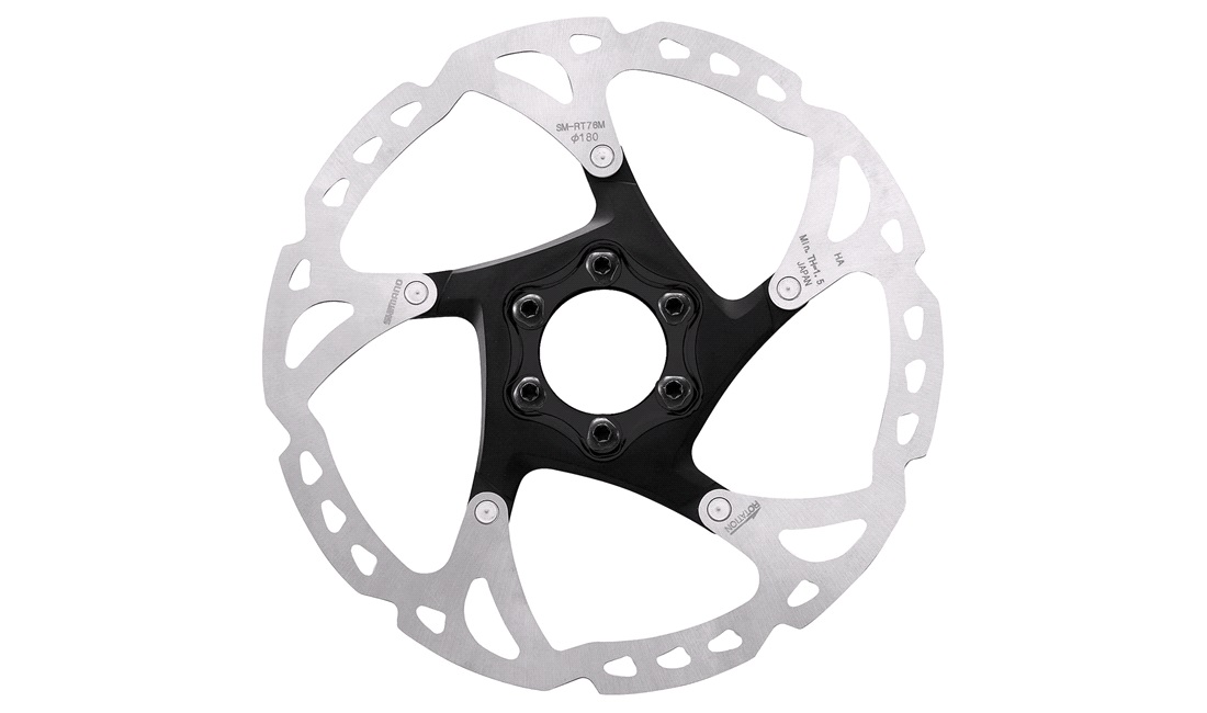 Shimano bremseskive XT SM-RT76 180mm 6-bolt