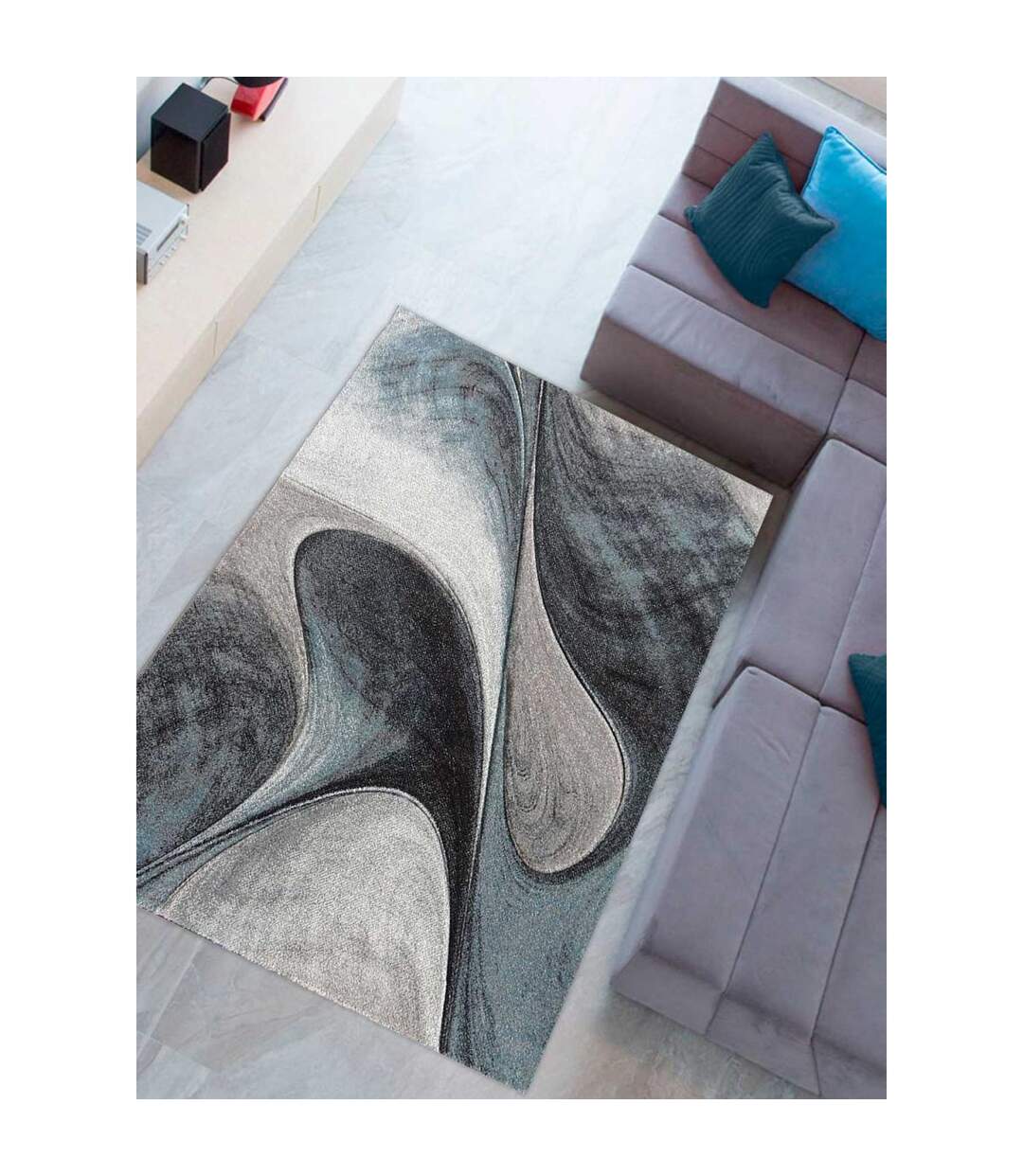 Tapis salon GARCA en polypropylène doux et soyeux OEKO TEX