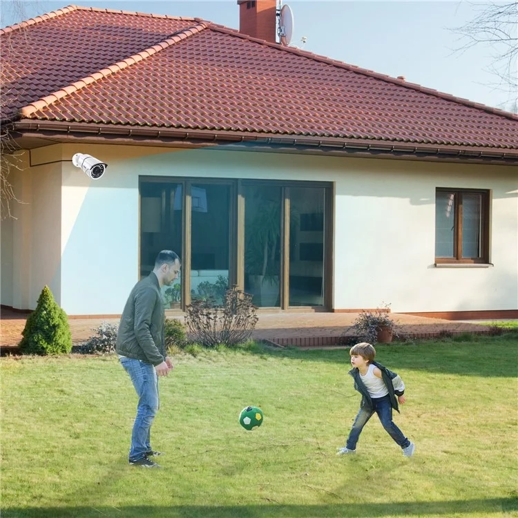 (2MP) ZG2612C Outdoor & Indoor HD-TVI WiFi Sicherheitskamera 1080p Full HD mit Nachtsichtfunktion und 3D-DNR  (IP66) - Weiss