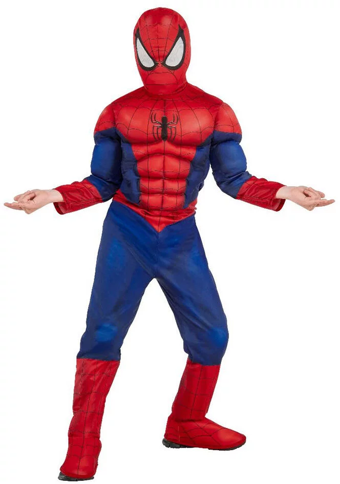SPIDER-MAN - DEGUISEMENT LUXE - TAILLE L 7-8 ANS