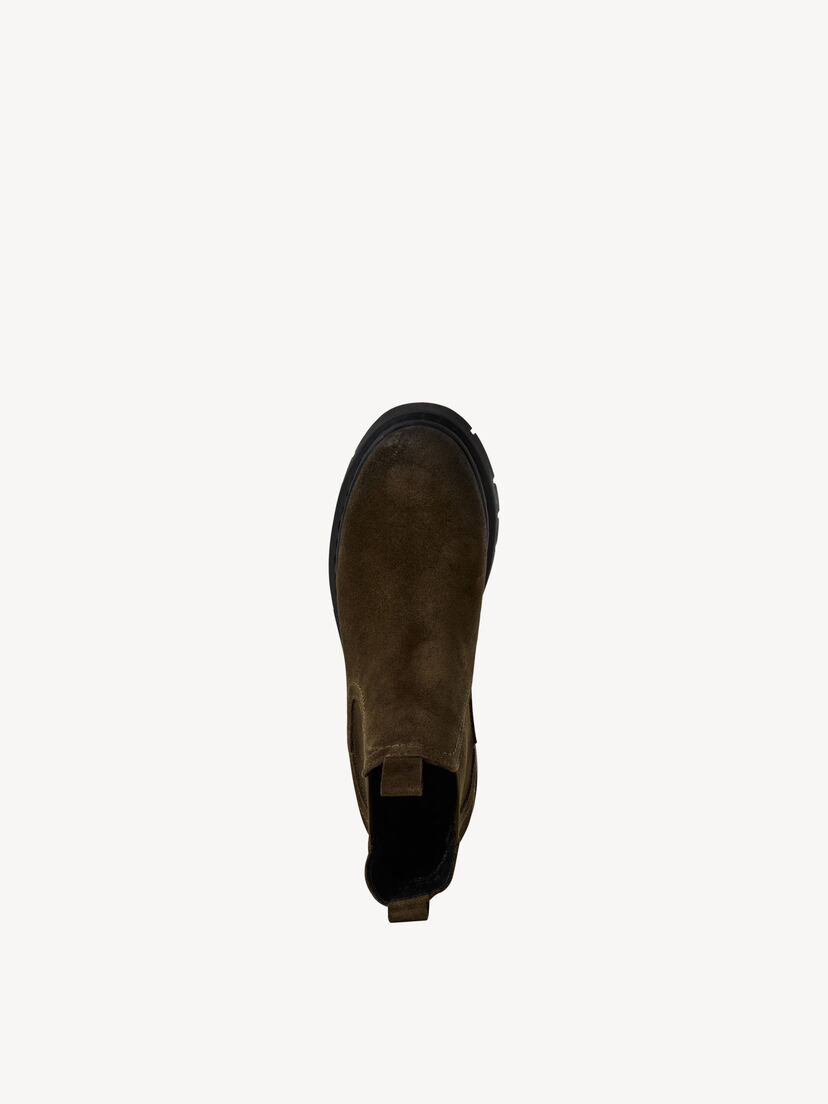 Leren Chelseaboot - khaki