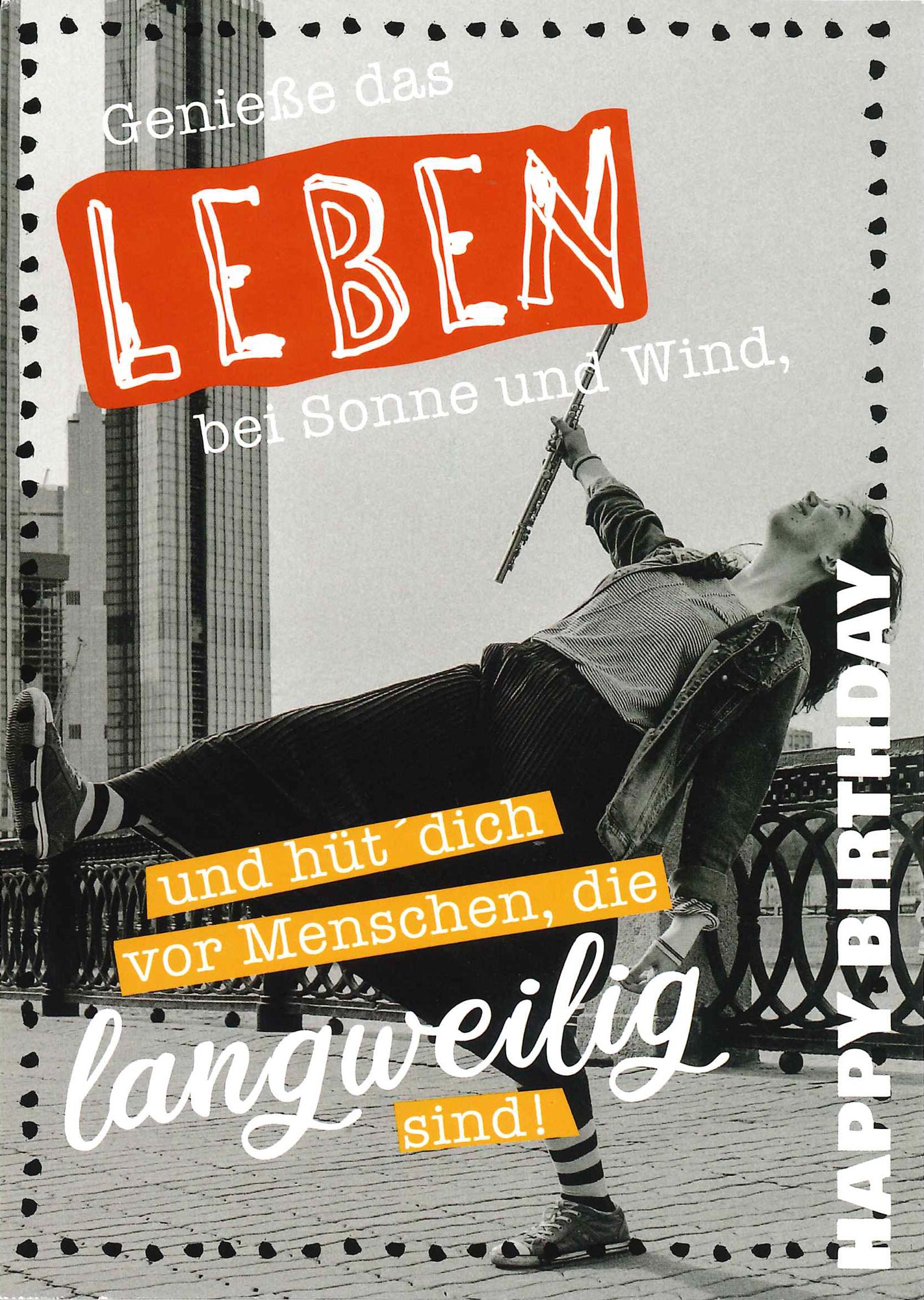 Postkarte 'Hüt dich vor Menschen' günstig bestellen