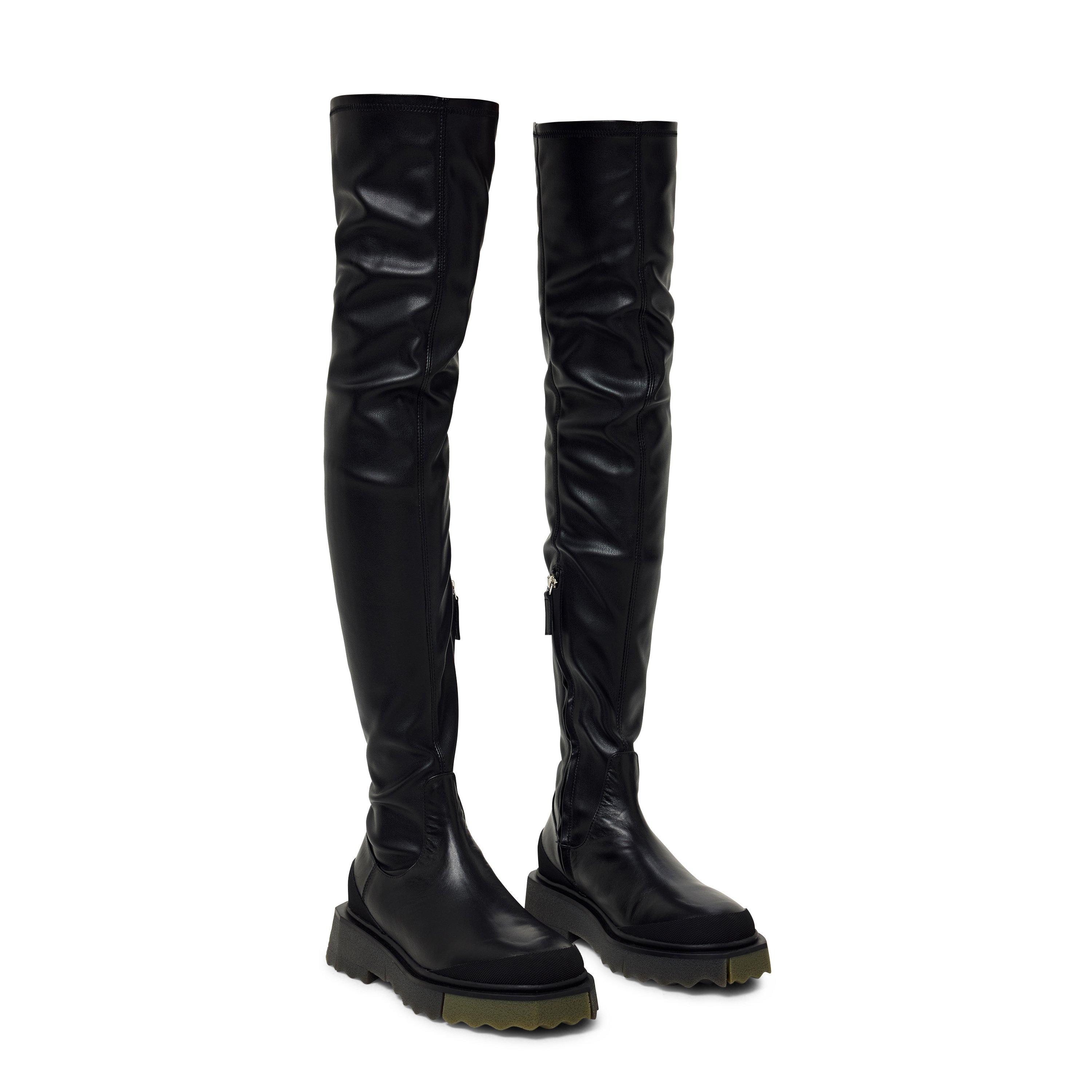 Off White Thigh High Boots