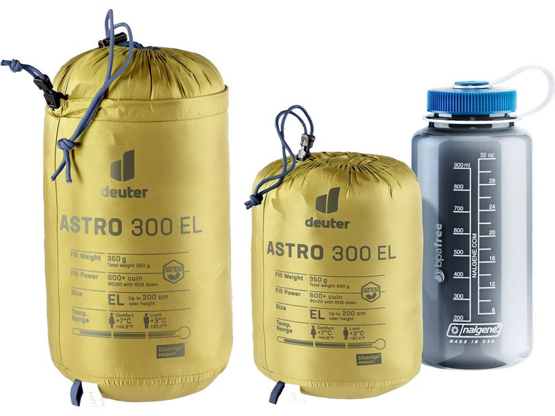 deuter Schlafsack Astro 300 EL Polyamid, Limettengrün Daunenschlafsack