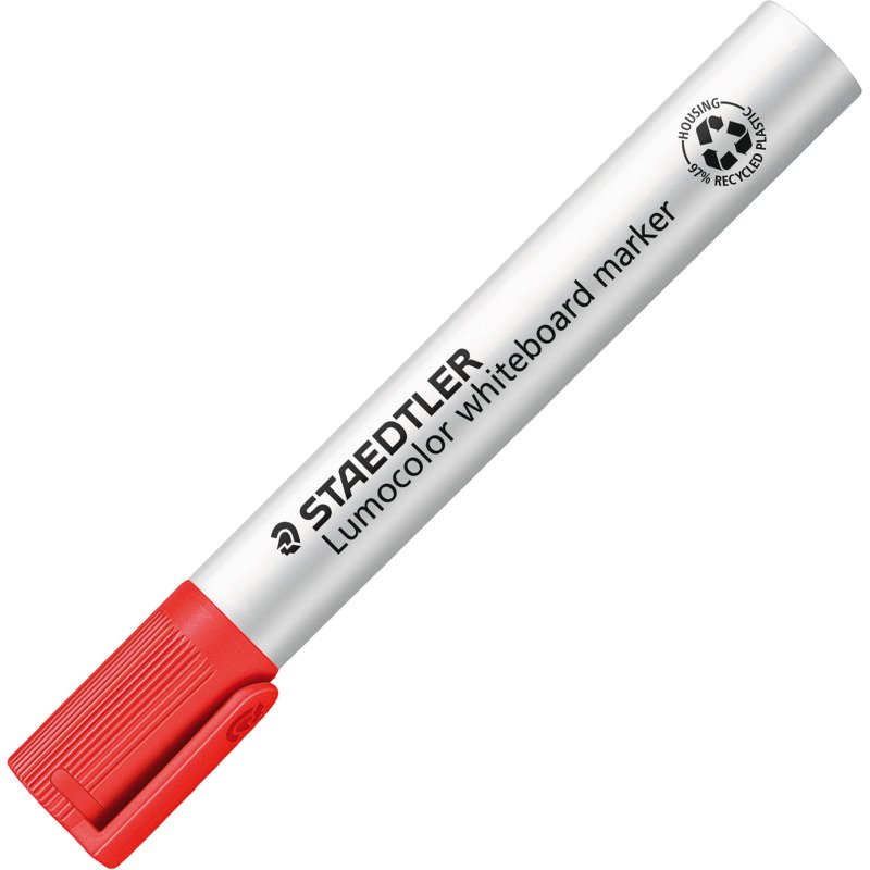 Marqueur effaçable rechargeable Staedtler Lumocolor 351 pointe ogive 2 mm - Boîte de 10