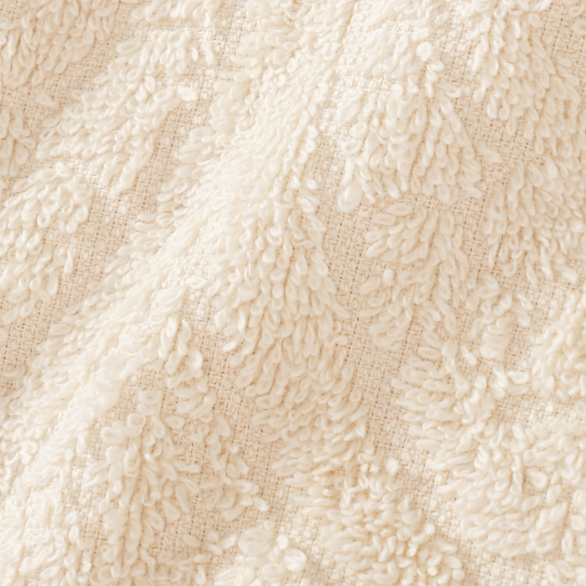 My Home Waschhandschuh mit Jacquard-Muster creme