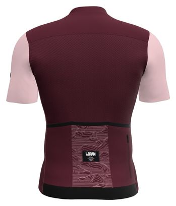 Maillot Manches Courtes LeBram Ventoux Uni Framboise