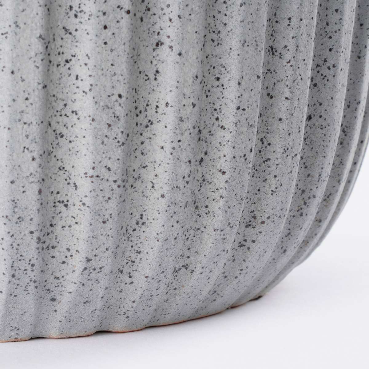 Mica decorations pot de fleur dante - 27x27x24 cm - terre cuite - gris