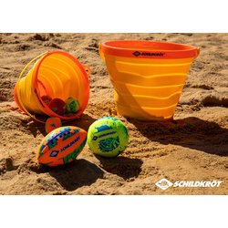 Seau de plage, pliable, orange