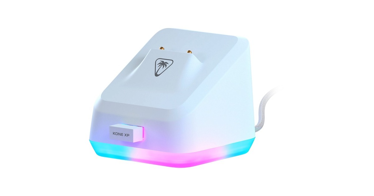 Turtle BeachKone XP Air gaming muis  (Wit, USB-C / 2,4GHz / Bluetooth, 50 - 19.000 Dpi, RGB)