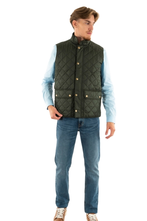 Gilets ss manche barbour new lowerdale gn71 sage