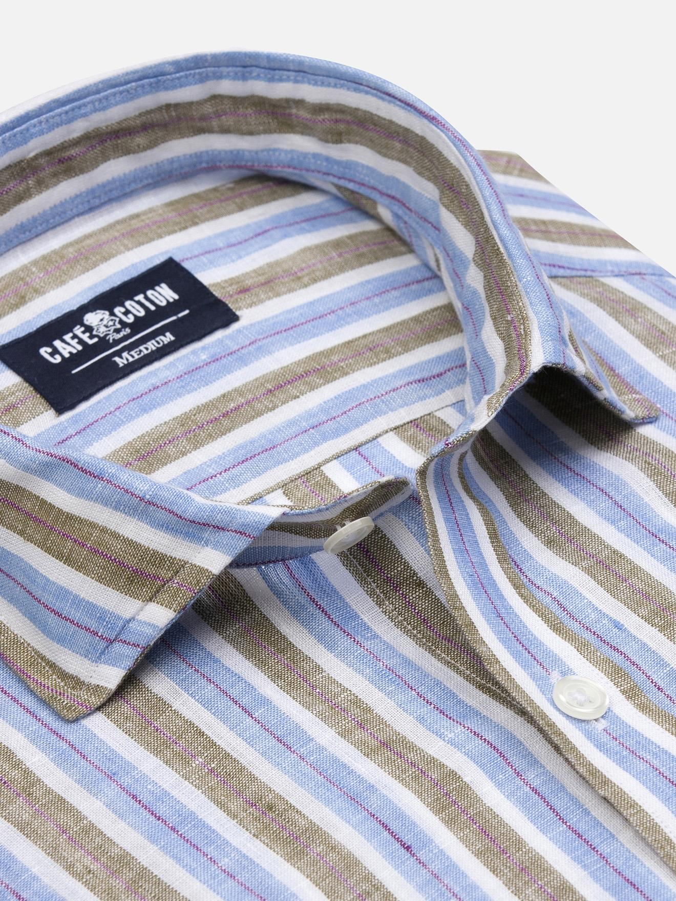 Chemise Robby en lin à rayures