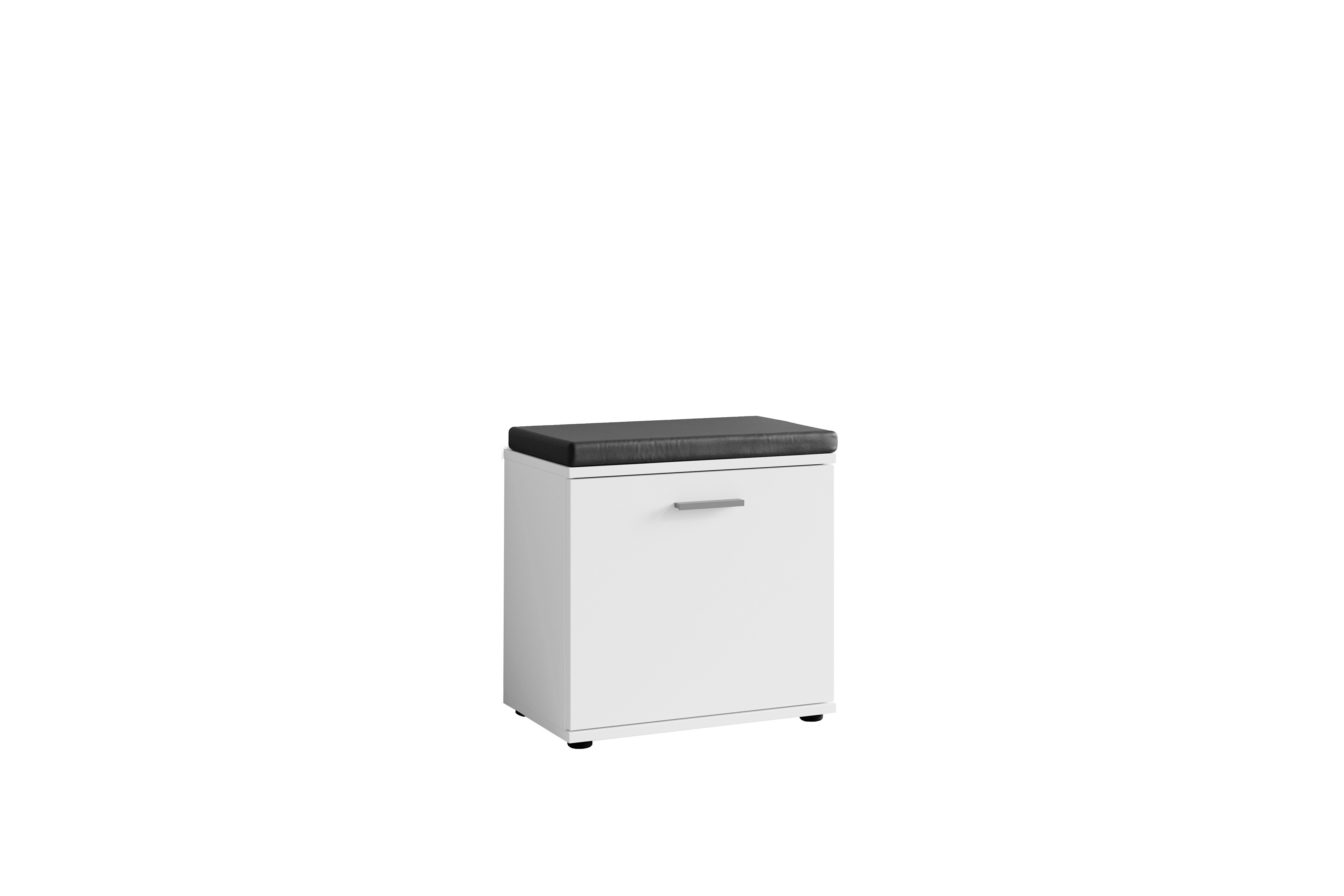 byLIVING Sitzbank JAKOB, Breite 48,5 cm, weiß/schwarz, Sitzkissen
