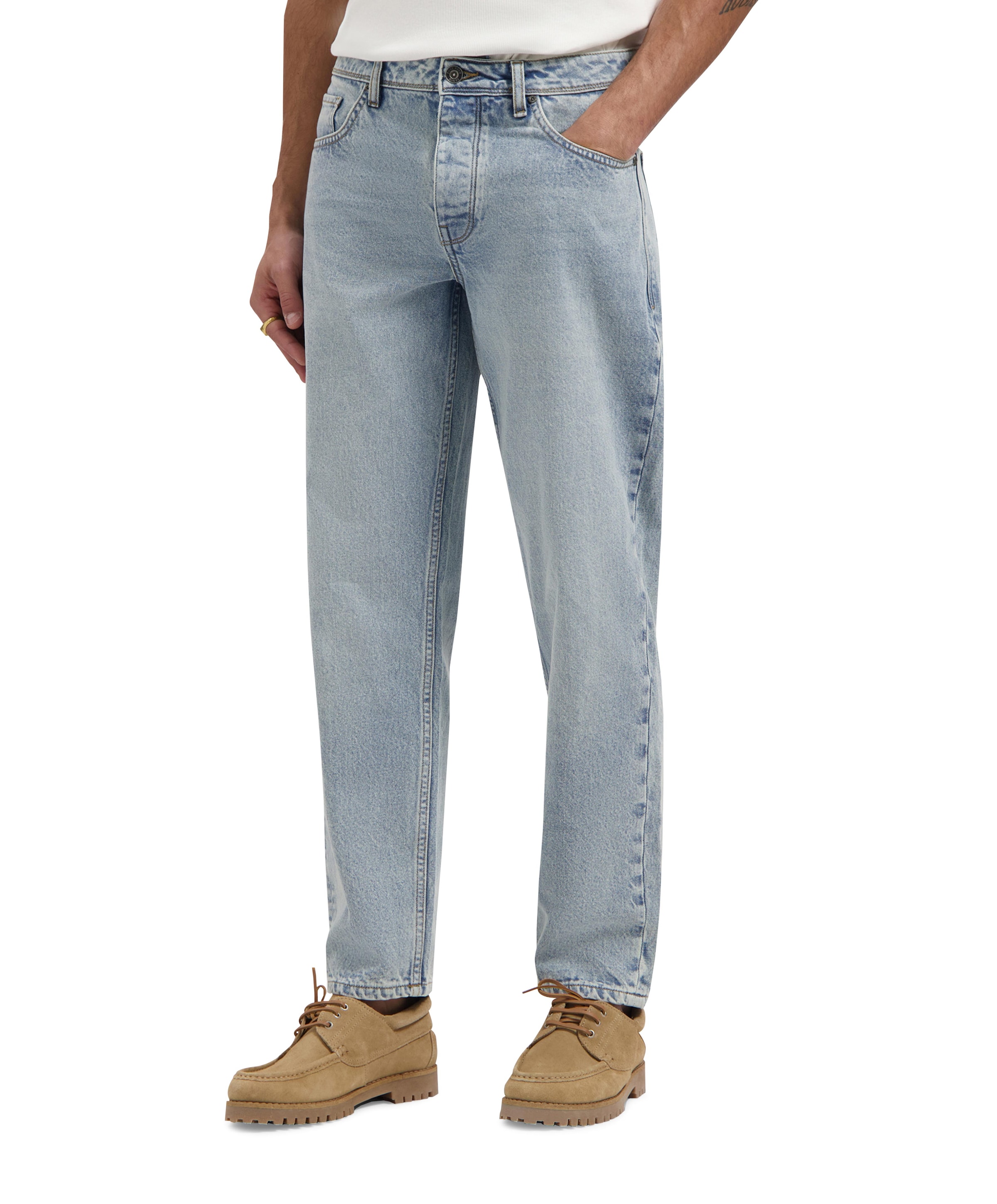 Pure Path The Aiden Loose Fit heren jeans blauw