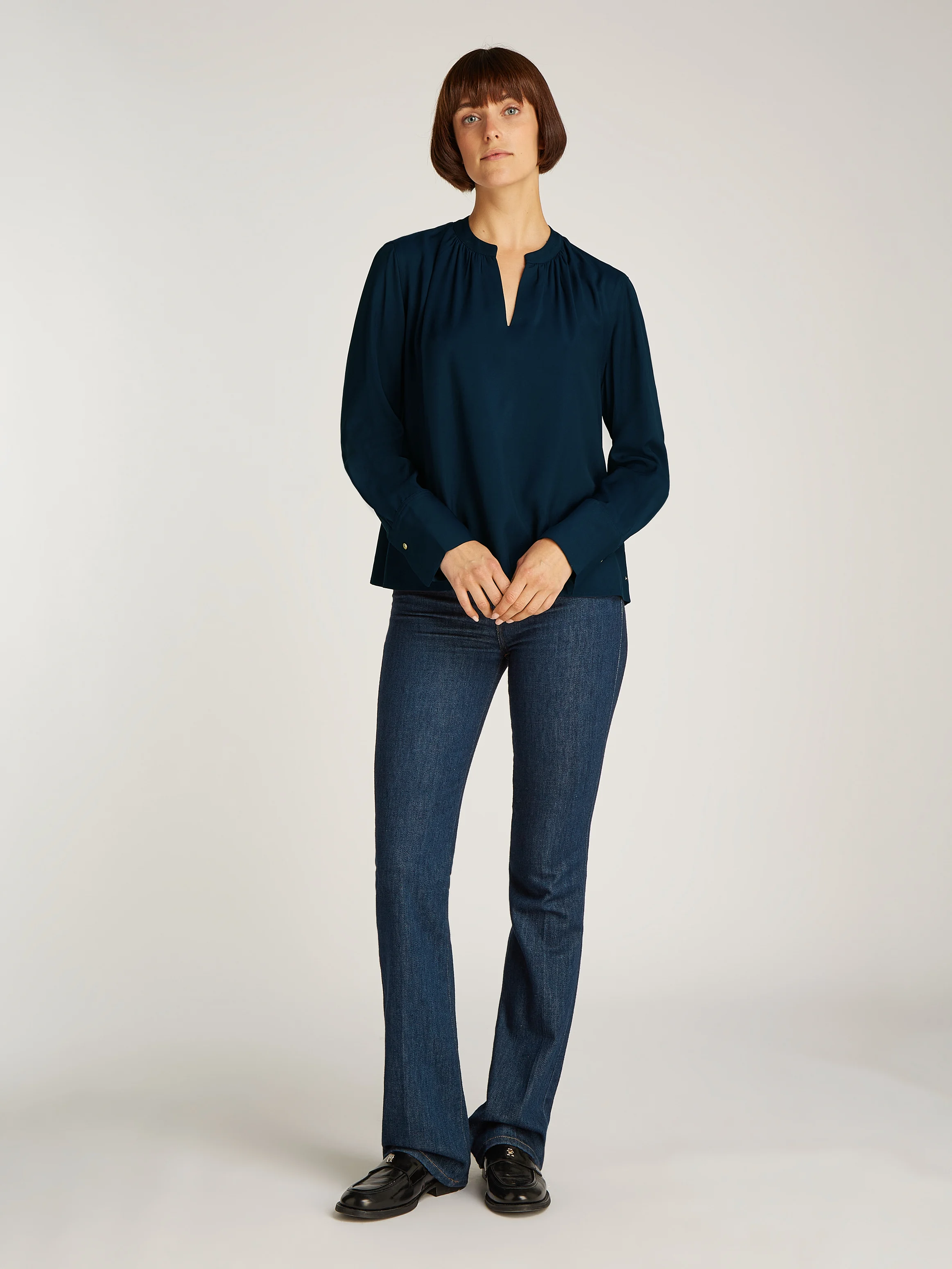Blouse droite | Bleu