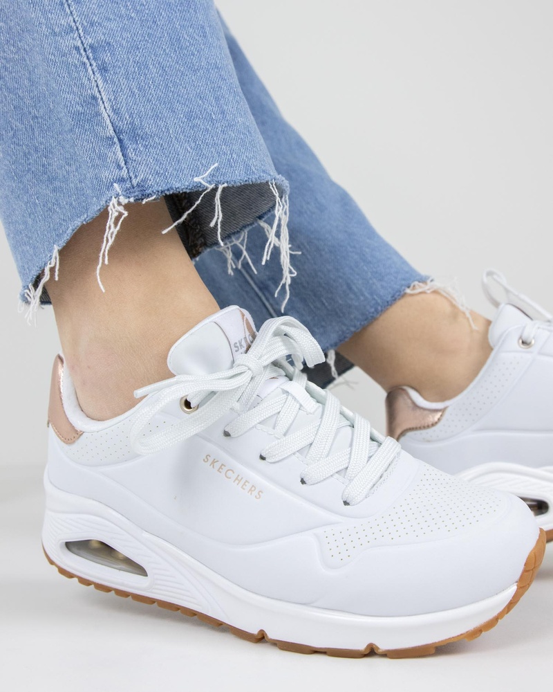 Skechers Uno Lage sneakers  - wit