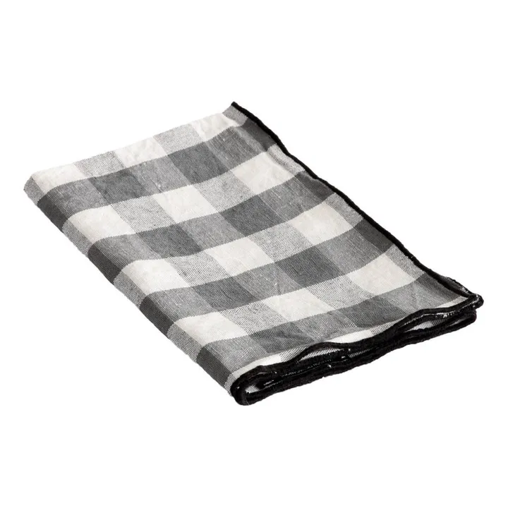 Maison de Vacances Serviette Bourdon toile mimi | Vichy Ardoise