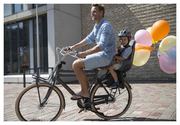 Porte-Bébé sur Porte-Bagages Bobike One Maxi Blanc