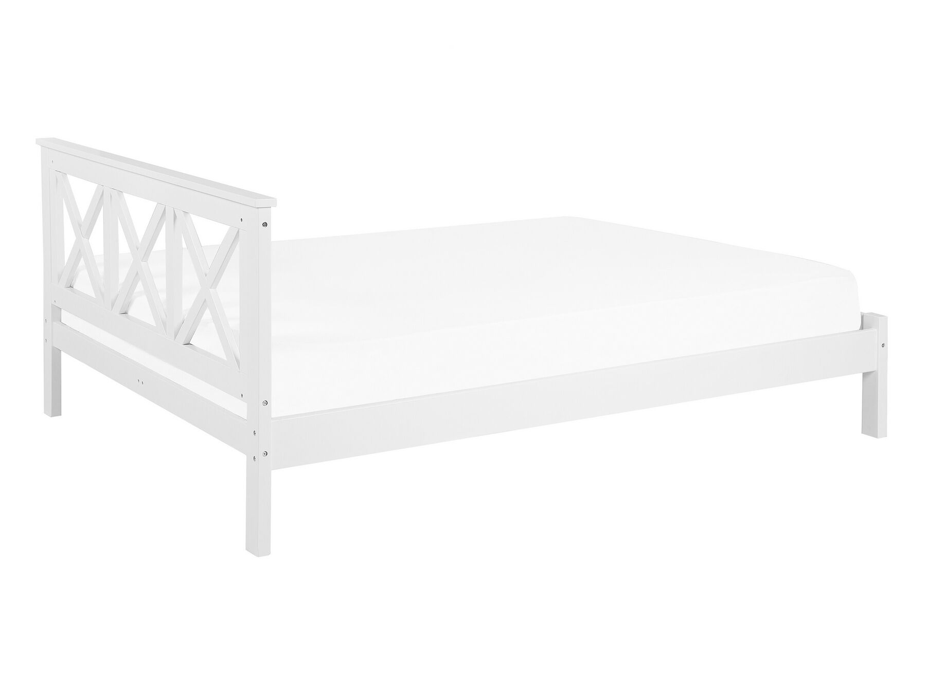 Bed Dennenhout TANNAY 180 x 200 cm Wit