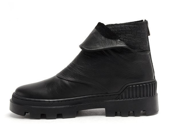 Mamzelle boots bottine plates femme plenita noir