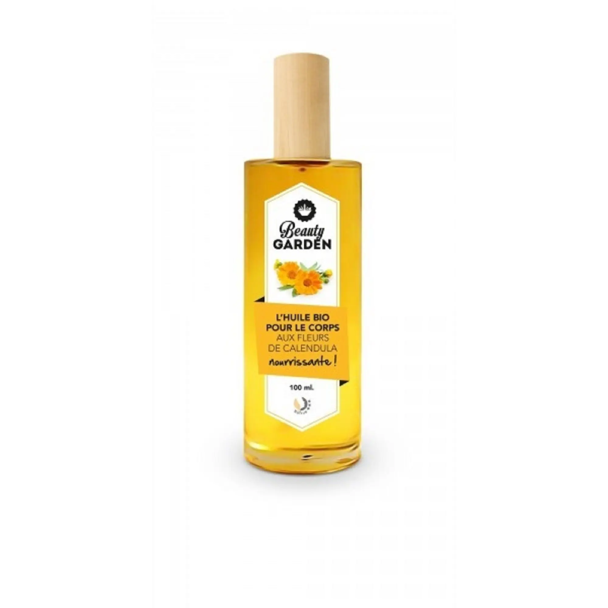 Beauty Garden - Huile bio aux fleurs de CalendulaNourrissanteFlacon 100ml- Huile