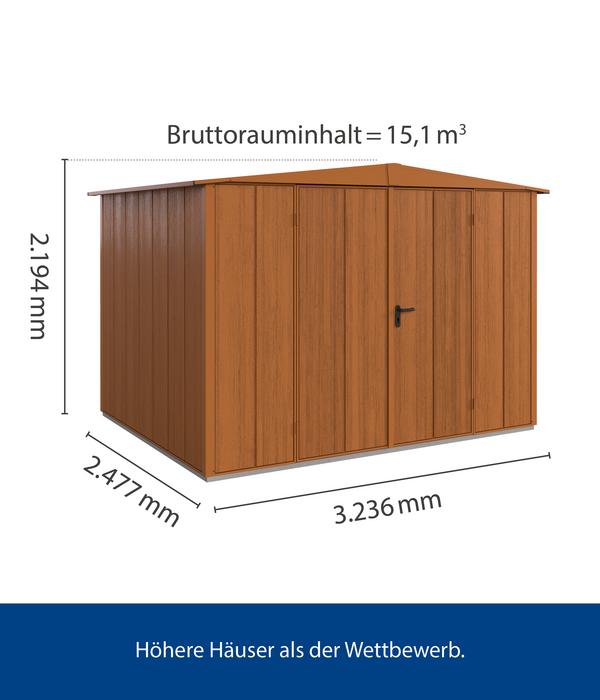 Hörmann Berry-Gerätehaus Modern-S Typ 3, ca.