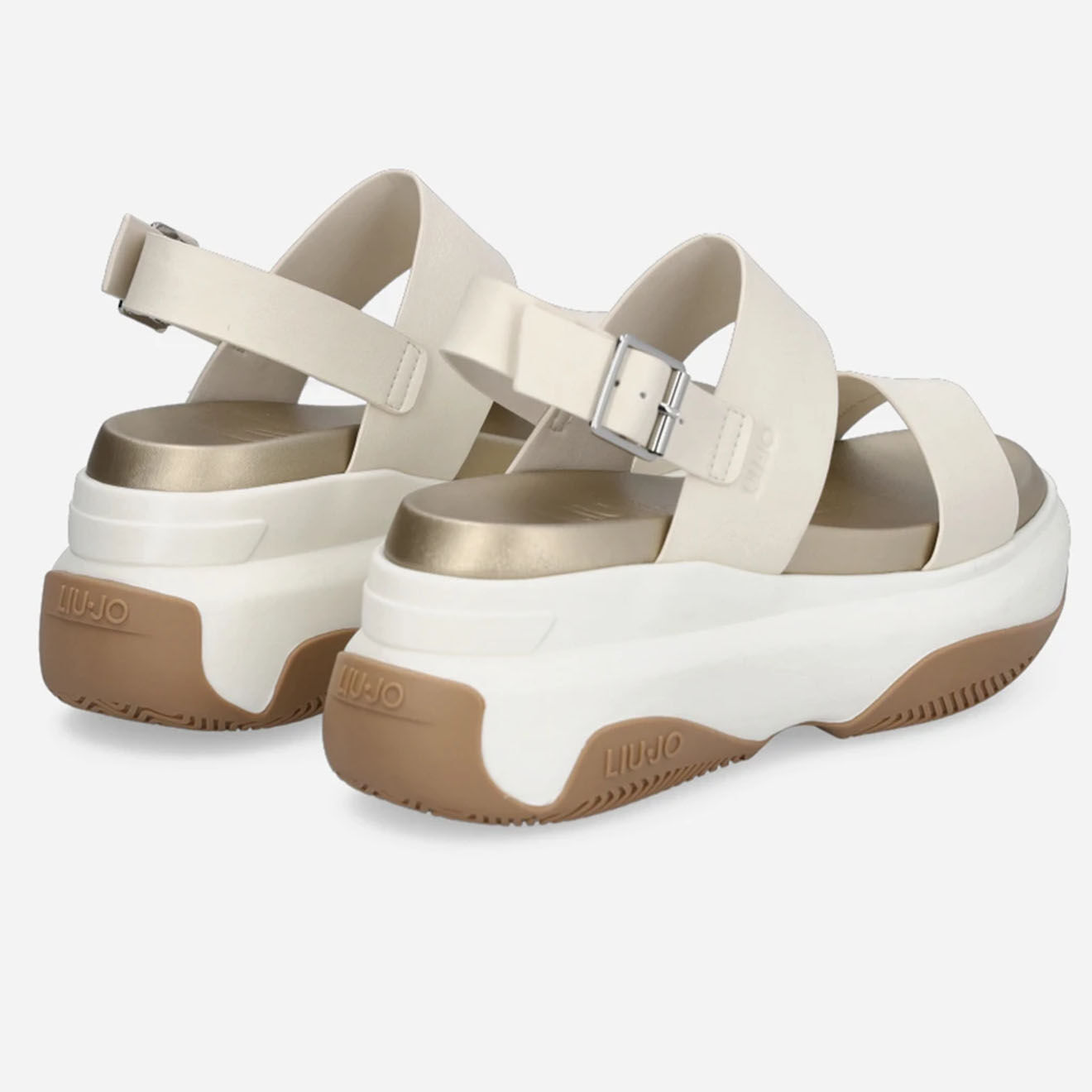 Liu-Jo Sandales plateforme June blanches