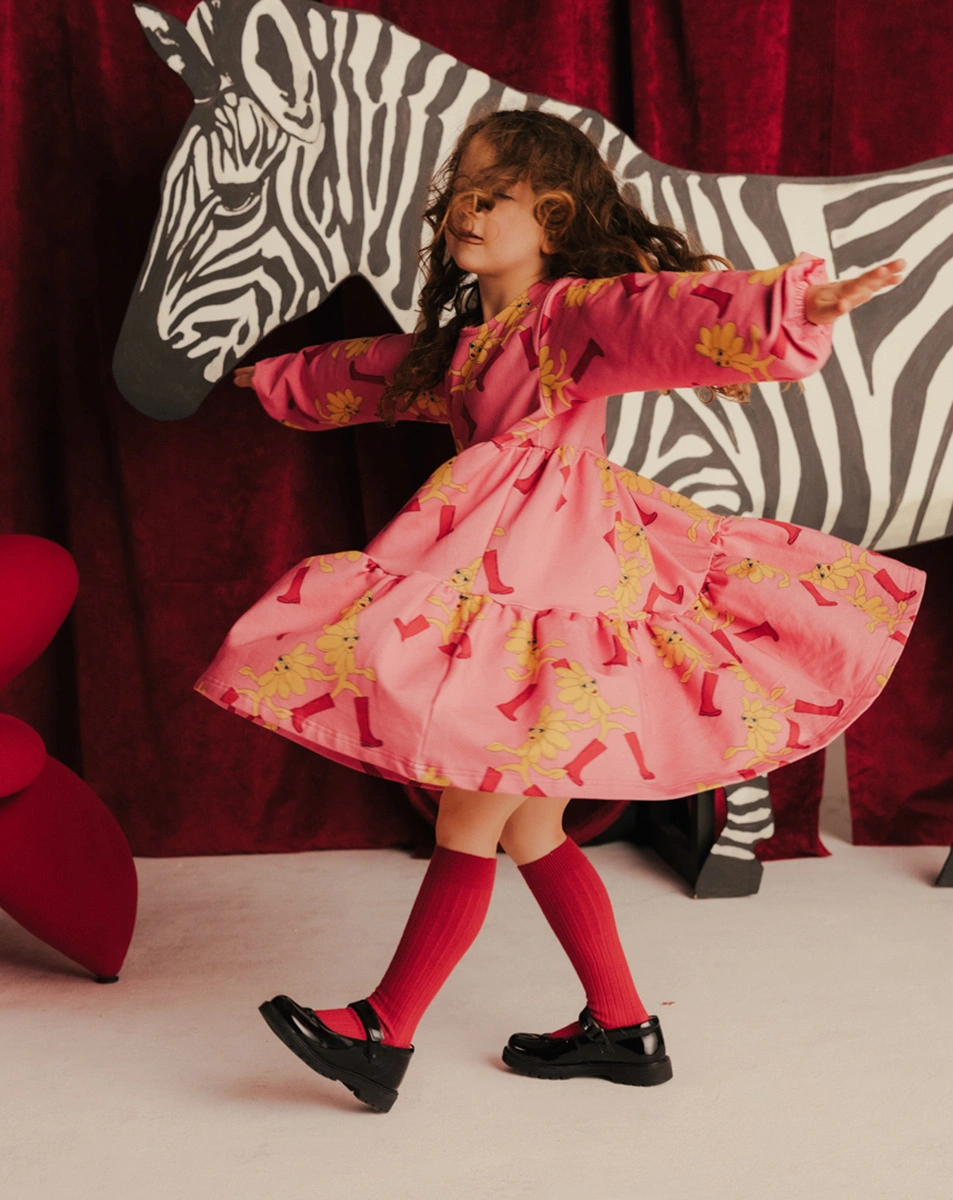 Langarmkleid WALKER in pink