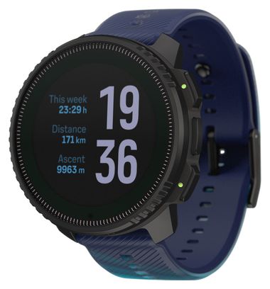 Montre GPS Suunto Vertical Steel Solar UTMB World Series Edition limitée - Bleu marine