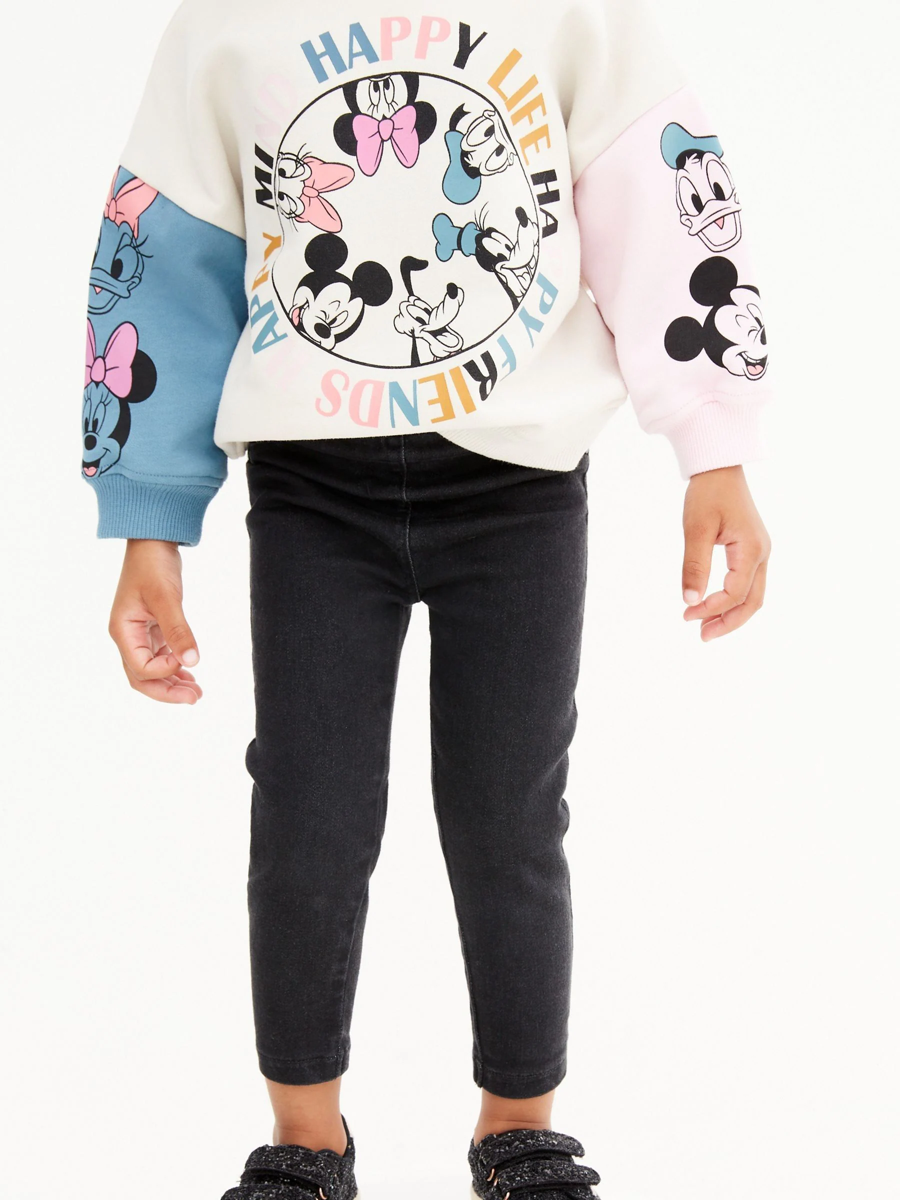 Zwart denim - Jegging met elastische taille (3 mnd-7 jr)
