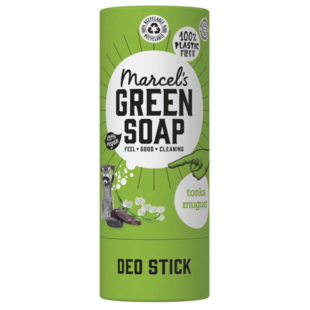6x Marcel's Green Soap Deodorant Stick Tonka & Muguet40 gr