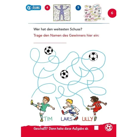 Carlsen Verlag Mein bunter Fußball-Mitmachblock