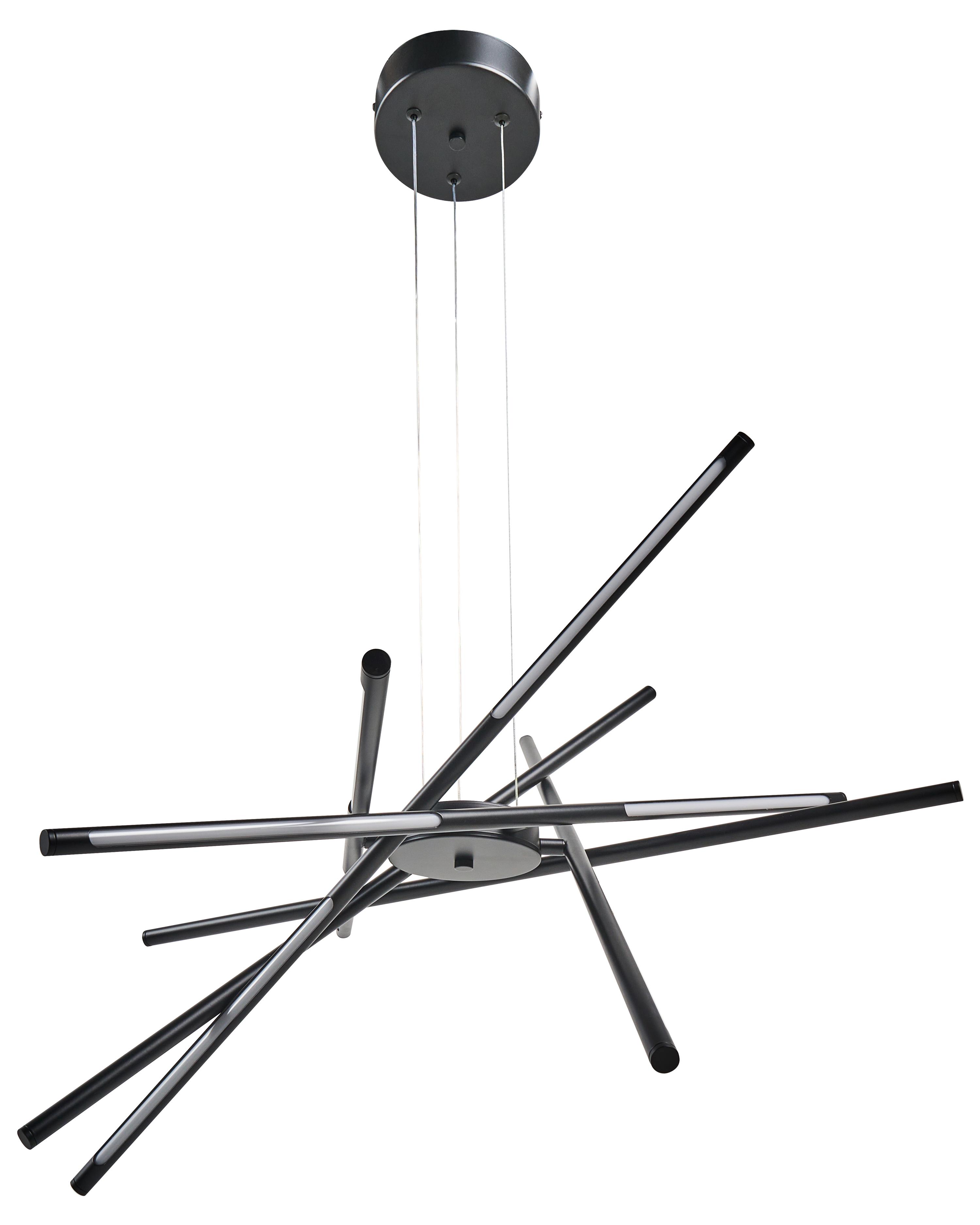 LED hanglamp PALUN met dimmer Metaal Zwart