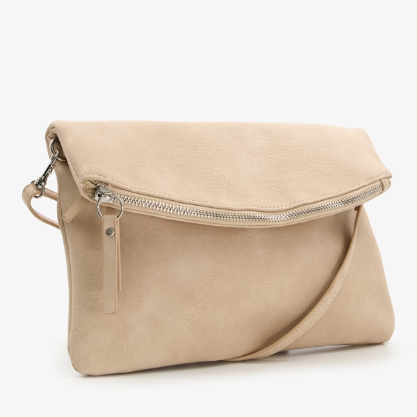 Dames schoudertassen beige