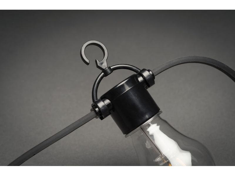 Konstsmide Lichterkette Solar 2332, 10 LEDs, Transparent Solarbetriebene LED-Lichterkette